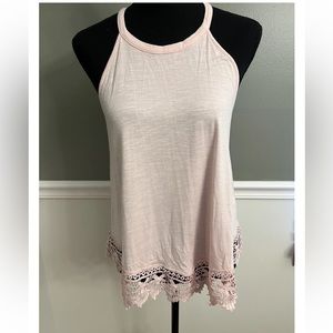 Pink Rose Haltered Tank TopSize L